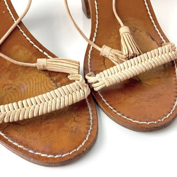 ZIMMERMANN Wrap Weave Leather Sandal Block Heel - Picture 7 of 16